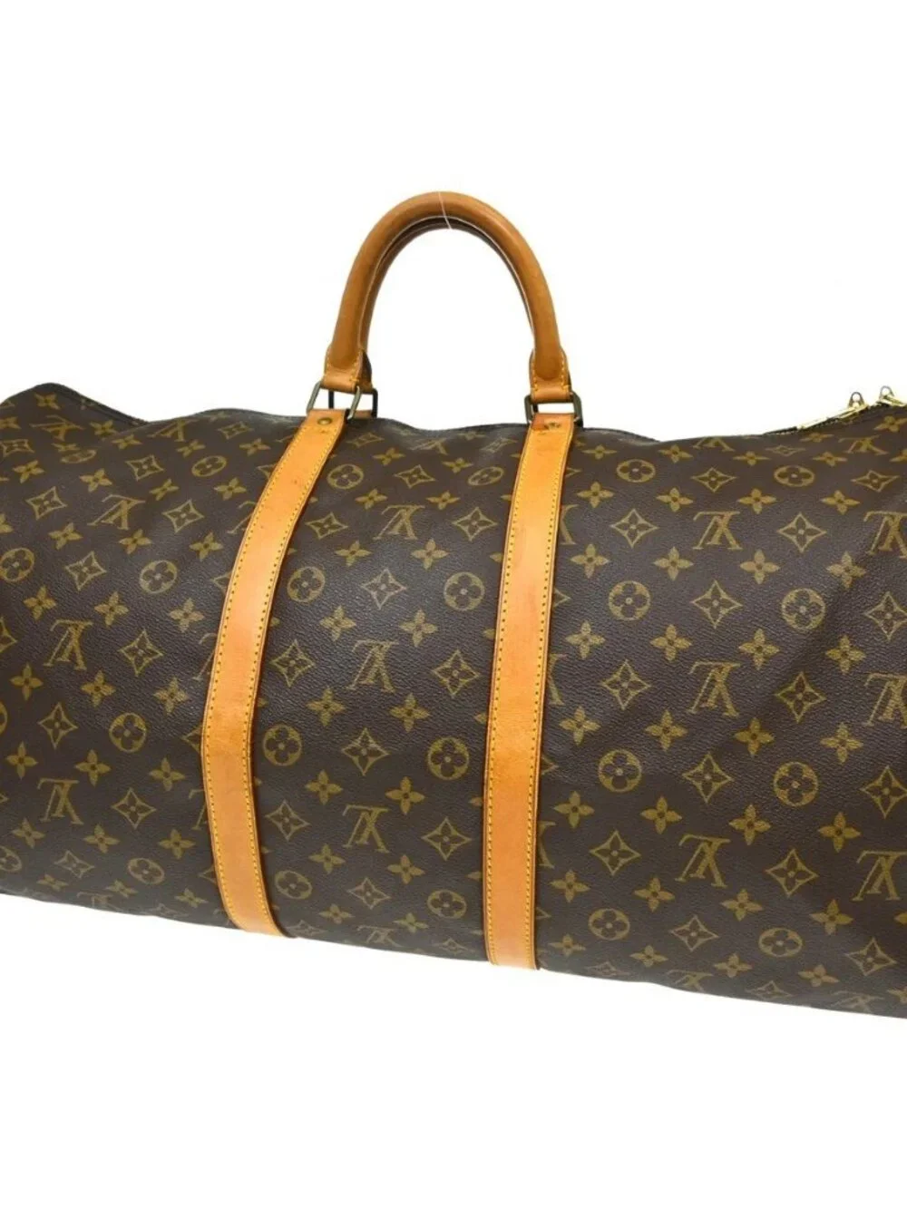 Best05 LOUIS VUITTON KEEPALL 55 TRAVEL HANDBAG MONOGRAM